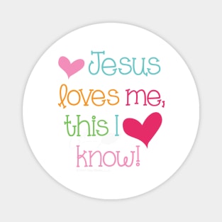 Jesus loves me - Christian Design Magnet